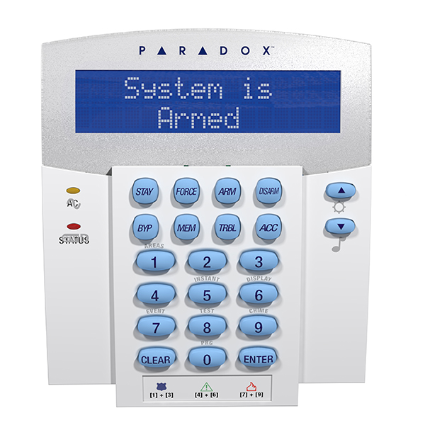 Paradox K32LX - LCD šifrator sa ugrađenim bežičnim prijemnikom, bez daljinskog upravljača