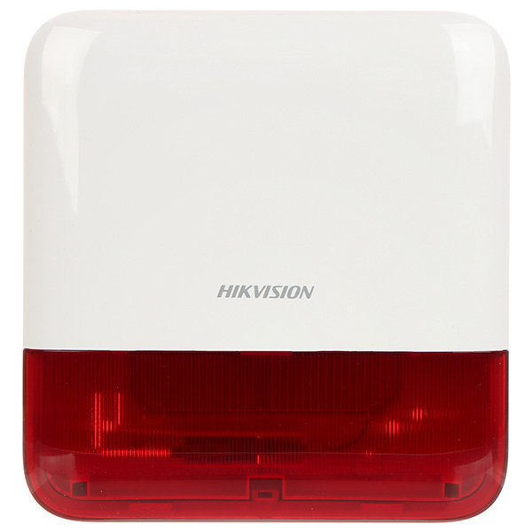 Hikvision DS-PS1-E-WE Red - Bežična spoljašnja alarmna sirena.